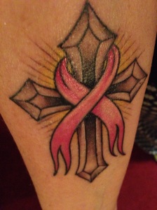 Linda's Breast Cancer SURVIVOR tattoo